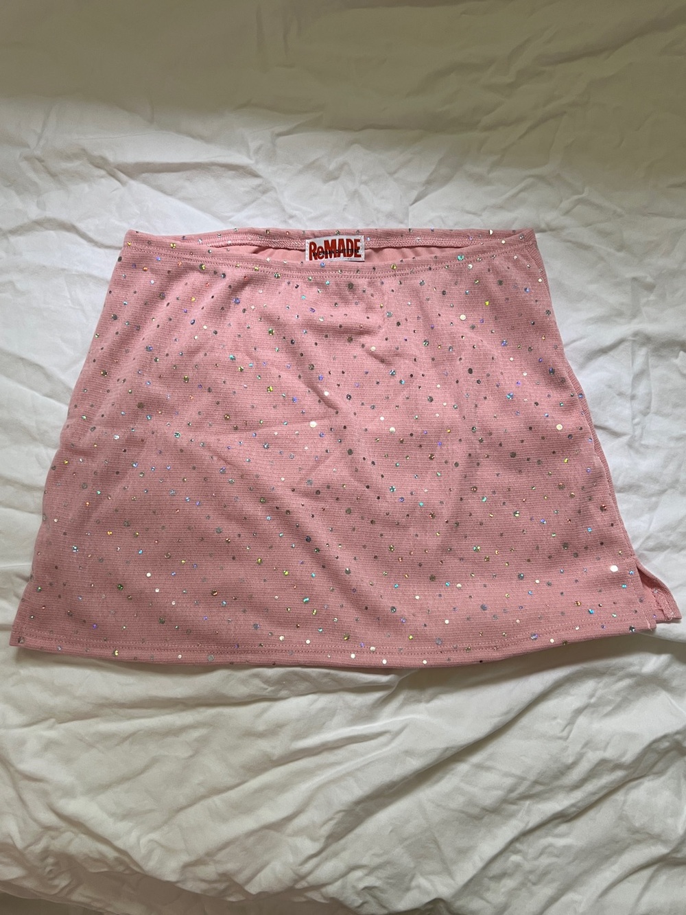 Urban Outfitters Sequin Y2K Pink Mini Skirt